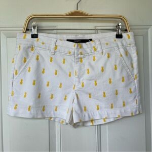 •Harper• Pineapple Patterned Short Shorts - Size Medium